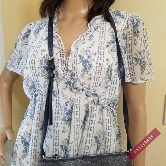 KATE SPADE CROSSBODY DUSK NAVY LOLA CROSSBODY NWT - Picture 10 of 16